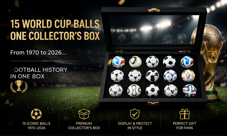🏆Flash Sale 5K+ SOLD!⚽15 Pcs Classic Football Collectible Gift Sets from 1970 to 2026 Football Cup