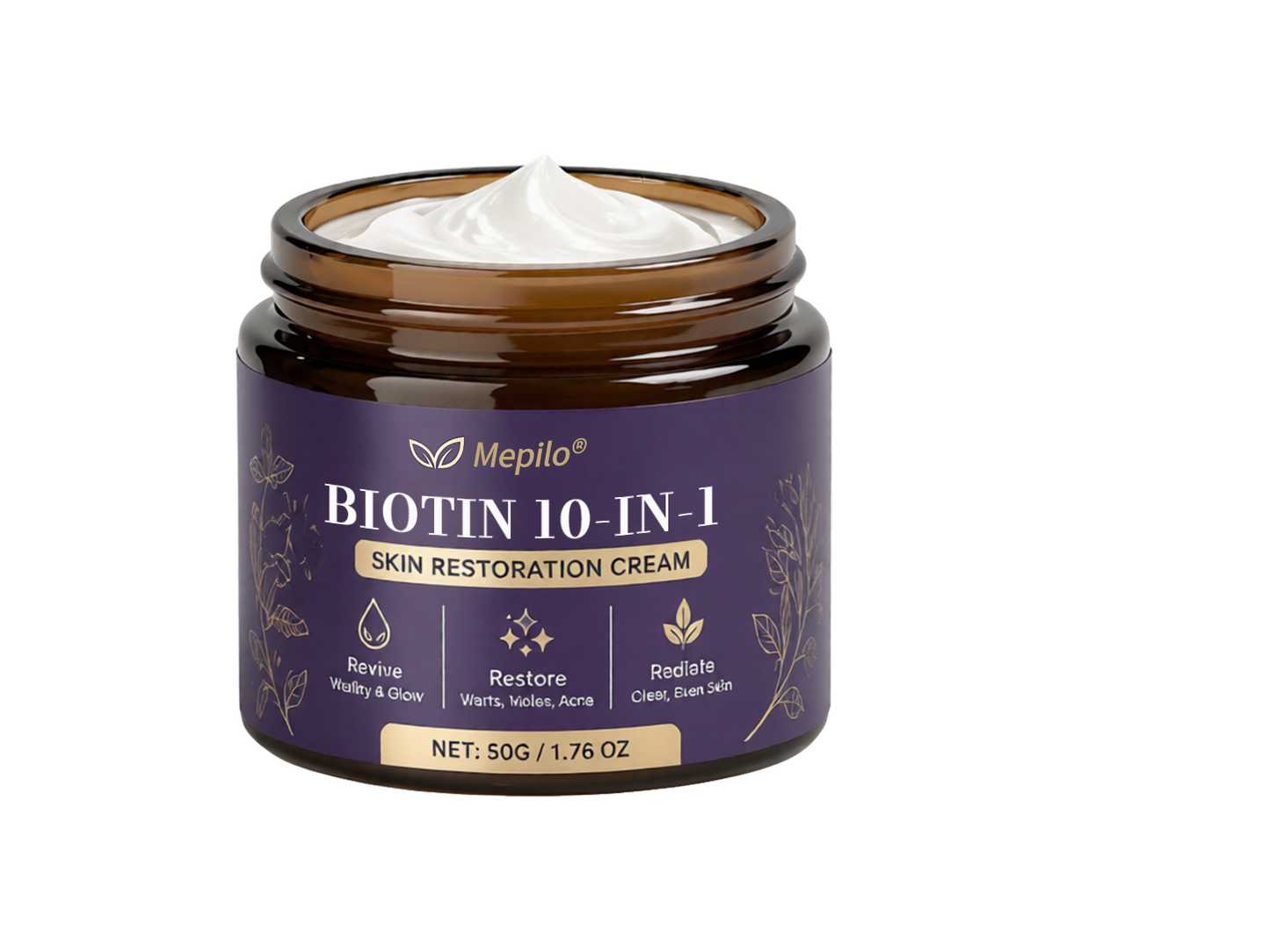 Made and Shipped from USA ✨Mepilo® Biotin 10-in-1 Skin Restoration Cream 🍀