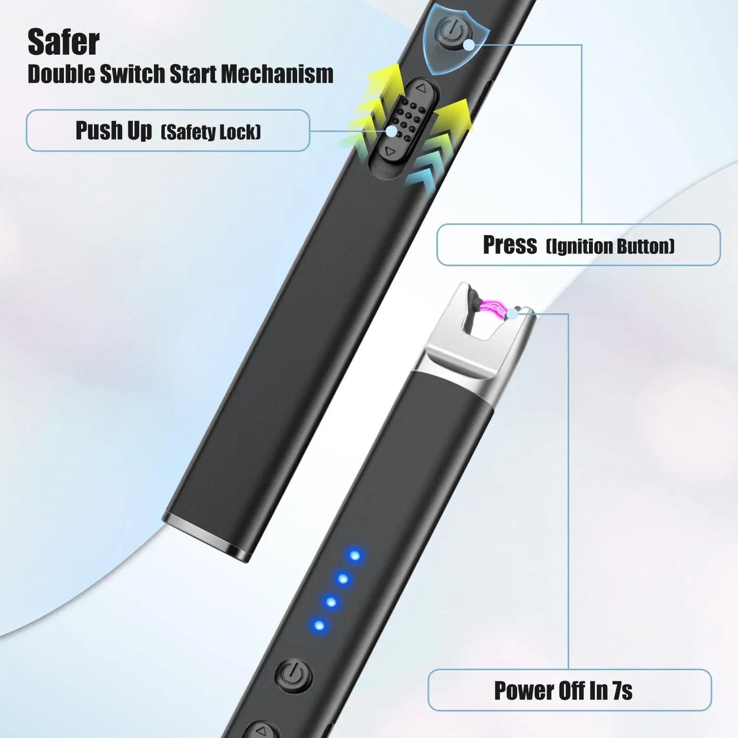 🔥Hot Sale 2 Pack Electric Lighter, Rechargeable USB