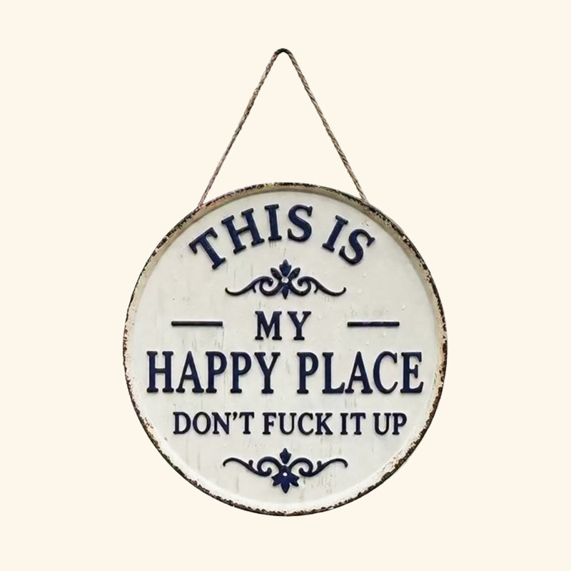 🔥Last Day 50% OFF🔥“This Is My Happy Place” Door Sign