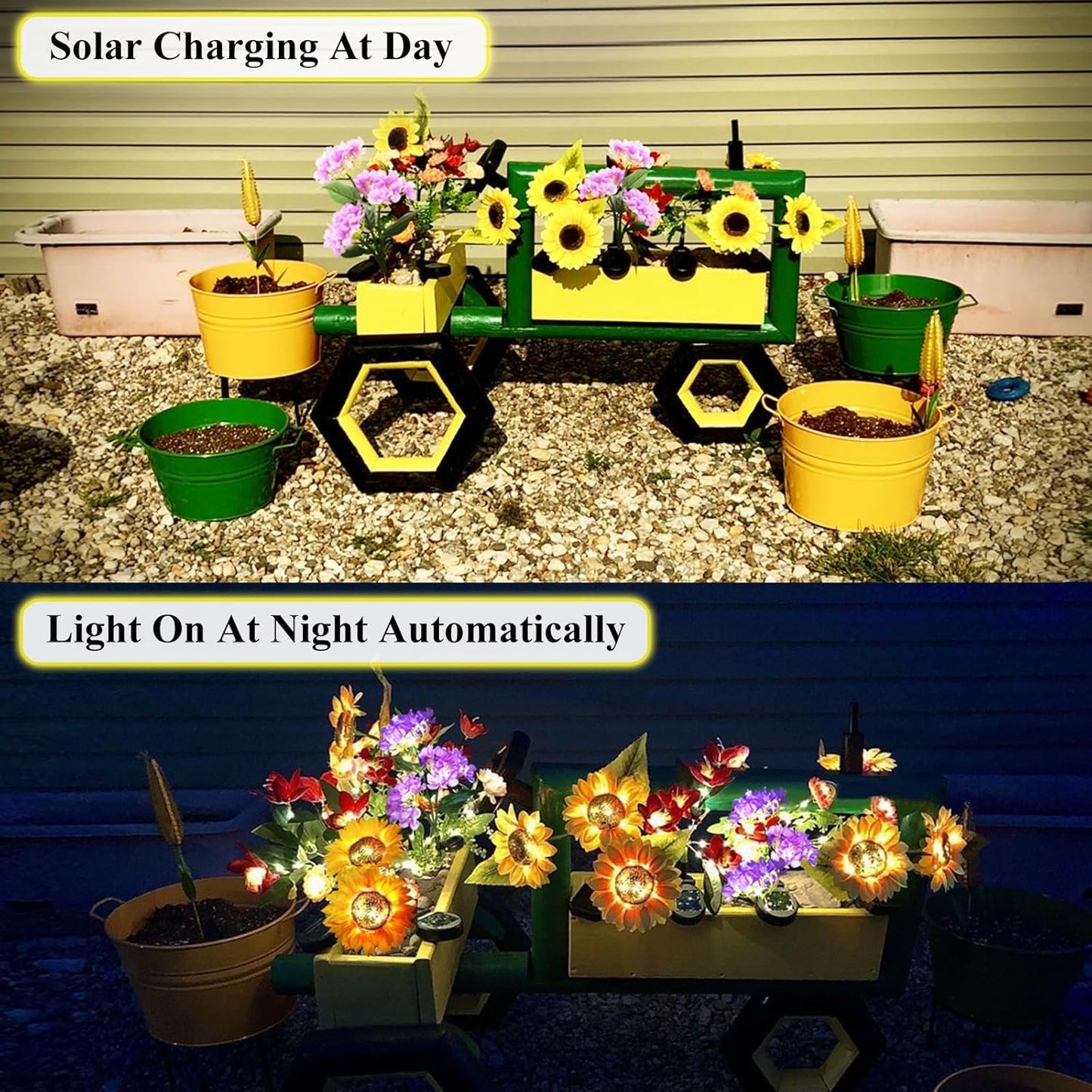 🔥LAST DAY 49% OFF - Solar Powered Sunflower Garden Lights