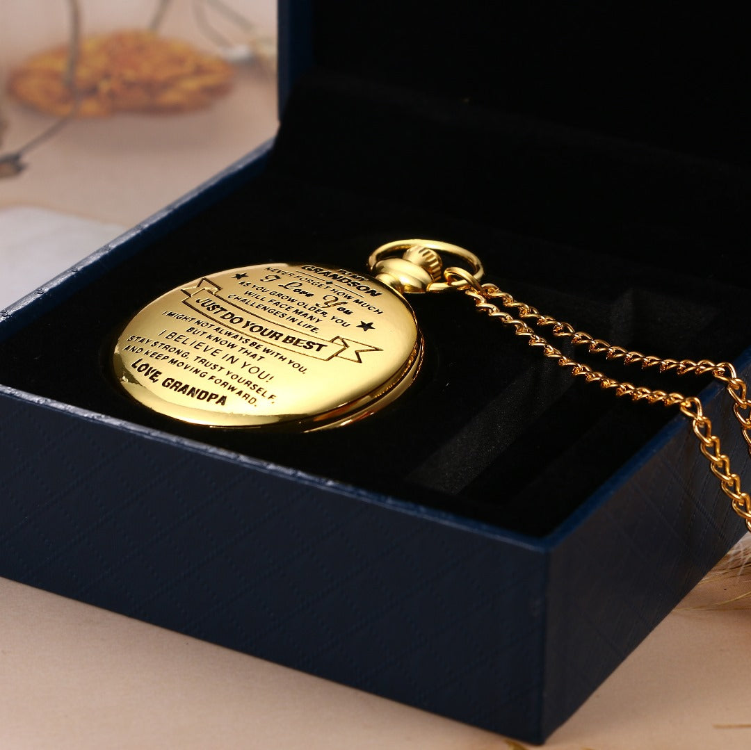 🔥Last Day 49% OFF -To Grandson / From Grandpa - Luxury Vintage Pocket Watch Gift