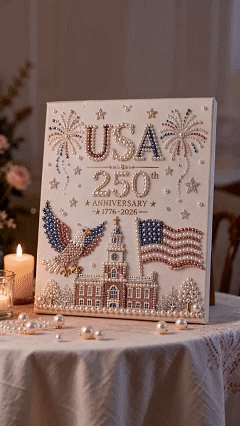 🏆Flash Sale 5K+ SOLD!✨USA 250th Anniversary DIY Pearl Painting Kit ❤️🔥