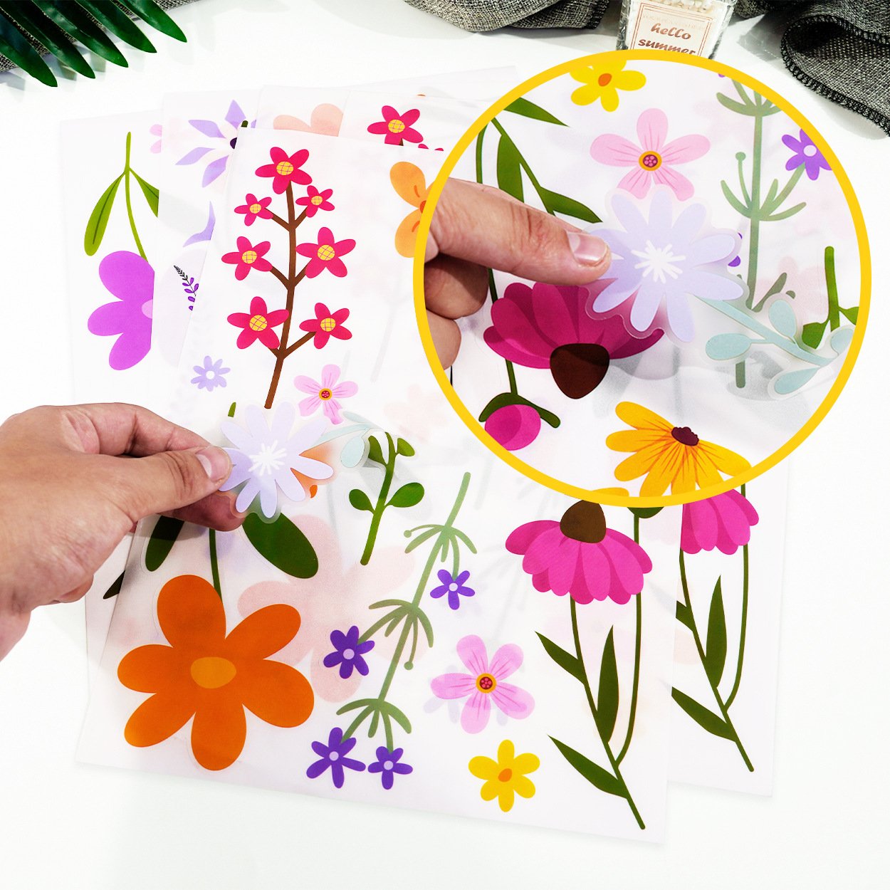 Boho Flower Wall Decals