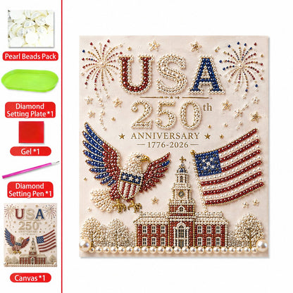 🏆Flash Sale 5K+ SOLD!✨USA 250th Anniversary DIY Pearl Painting Kit ❤️‍🔥