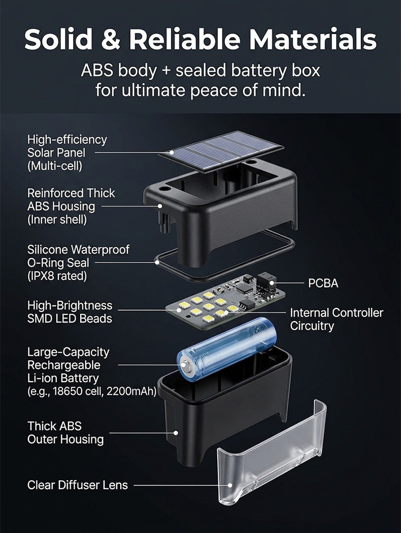 Solar Waterproof Fence Light