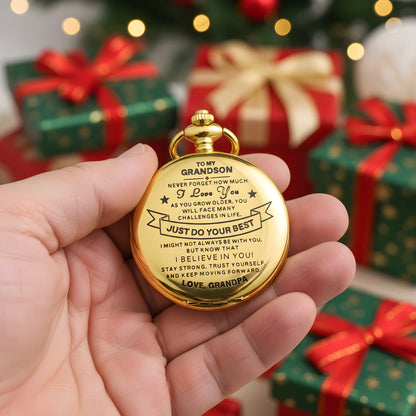 🔥Last Day 49% OFF -To Grandson / From Grandpa - Luxury Vintage Pocket Watch Gift