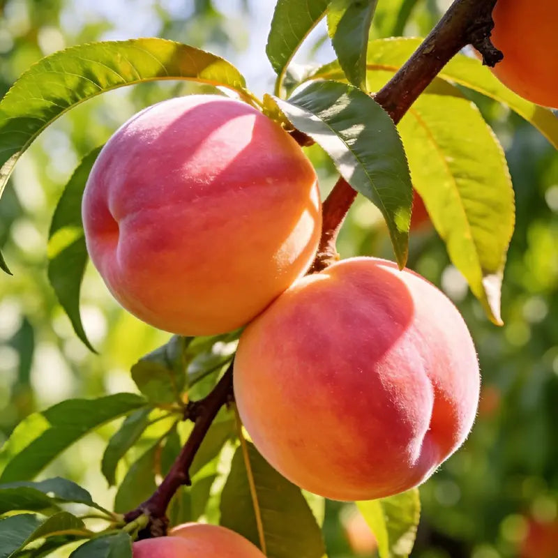 🔥 65K+ SOLD! 🍑 Heirloom "Honey Red" Dwarf Peach Seeds – Rare Red-Flesh Variety, Dwarf Container Friendly & Year-Round Planting 🌿