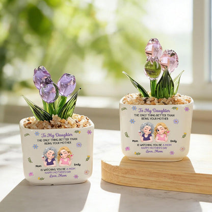 🔥Last Day 49% OFF🔥Handmade Glass Everlasting Tulips Mother's Day gift