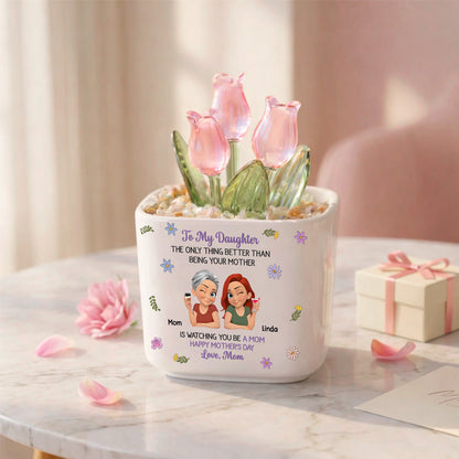 🔥Last Day 49% OFF🔥Handmade Glass Everlasting Tulips Mother's Day gift