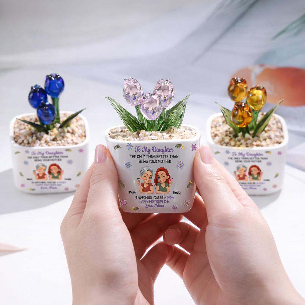🔥Last Day 49% OFF🔥Handmade Glass Everlasting Tulips Mother's Day gift