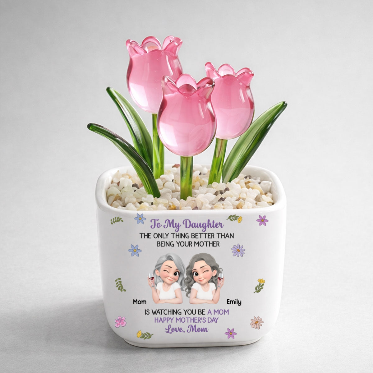 🔥Last Day 49% OFF🔥Handmade Glass Everlasting Tulips Mother's Day gift