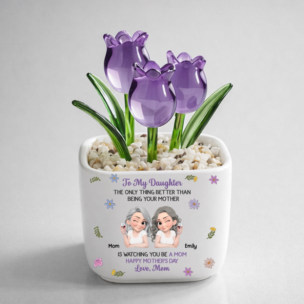 🔥Last Day 49% OFF🔥Handmade Glass Everlasting Tulips Mother's Day gift
