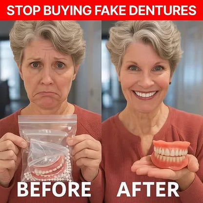 🔥🔥🔥Ends Today: 70% OFF!🦷BRONY™ Custom-Fit Full Functional Dentures Make you more confident