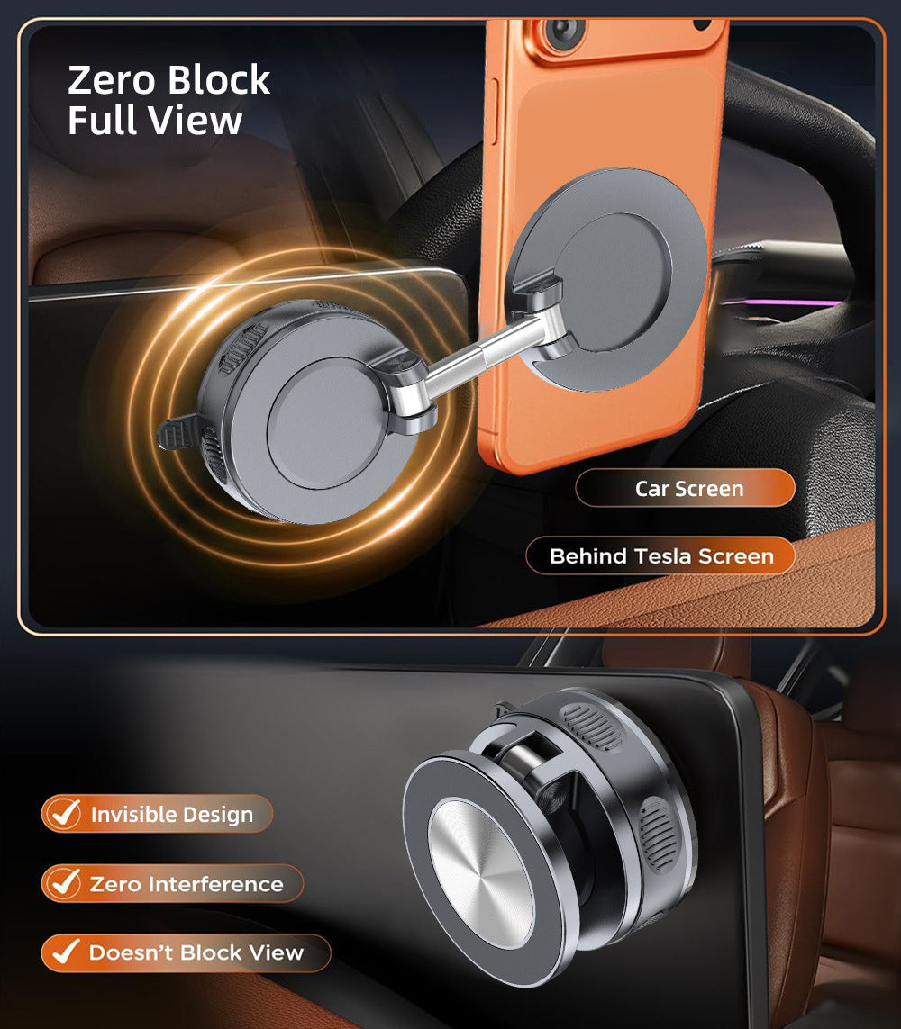 2026 Upgraded Magnetic Foldable Vacuum Suction Cup Car Phone Holder