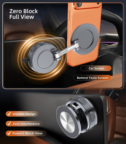 2026 Upgraded Magnetic Foldable Vacuum Suction Cup Car Phone Holder