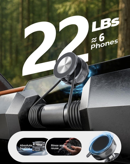 2026 Upgraded Magnetic Foldable Vacuum Suction Cup Car Phone Holder