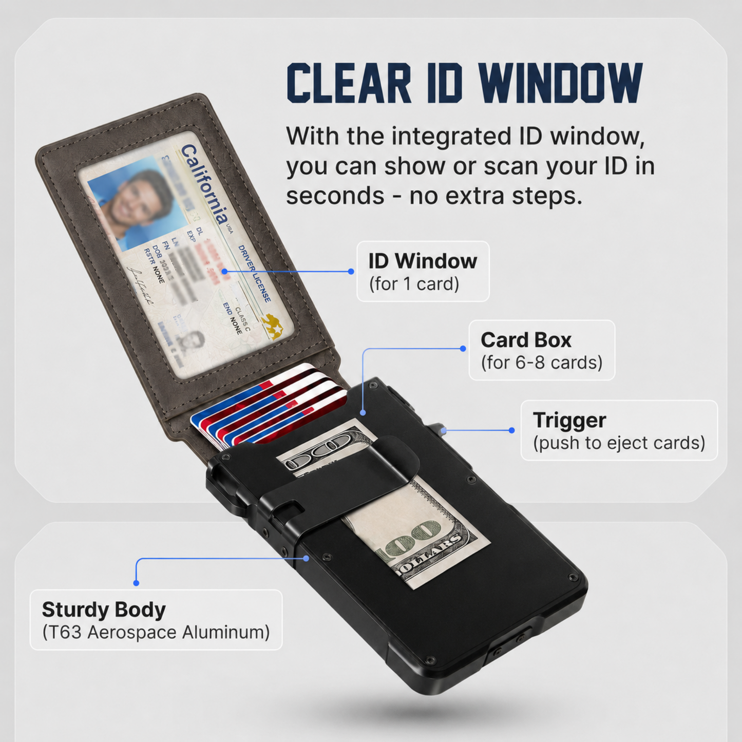 🔥Limited time 49% OFF🔥Adersene MagVault® Minimalist Wallet - Maximum Capacity. Minimal Footprint.