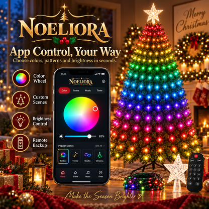 ✨Free shipping to your door✨Smart Christmas Tree Lights – App-Controlled Color Effects