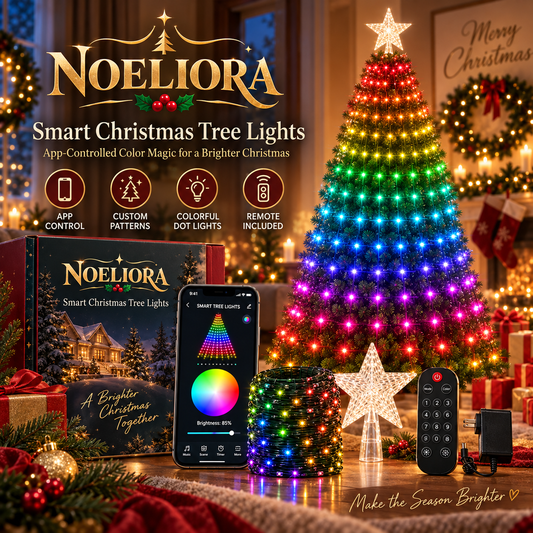 ✨Free shipping to your door✨Smart Christmas Tree Lights – App-Controlled Color Effects
