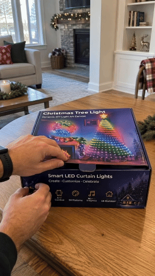 ✨Free shipping to your door✨Smart Christmas Tree Lights – App-Controlled Color Effects