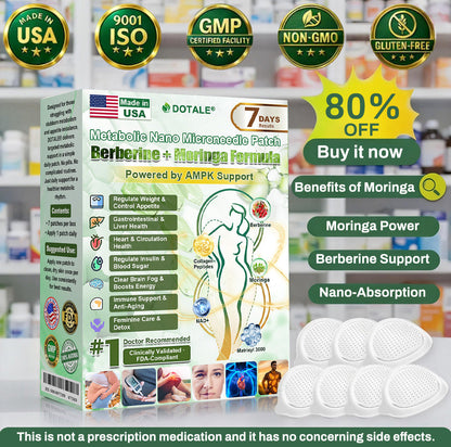 👨‍⚕️⚡DOTALE® Metabolic Nano Microneedle Patch Just once a day, visible changes in 7 days