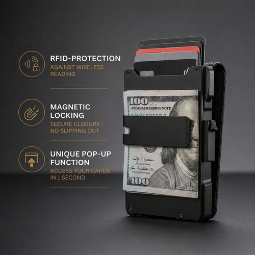 🔥Limited time 49% OFF🔥Adersene MagVault® Minimalist Wallet - Maximum Capacity. Minimal Footprint.
