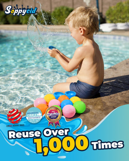 🏆Summer Hot Toys🔥Reusable Water Balloons Pool Beach water Toys for Boys and Girls,