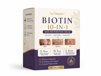 Made and Shipped from USA ✨Mepilo® Biotin 10-in-1 Skin Restoration Cream 🍀