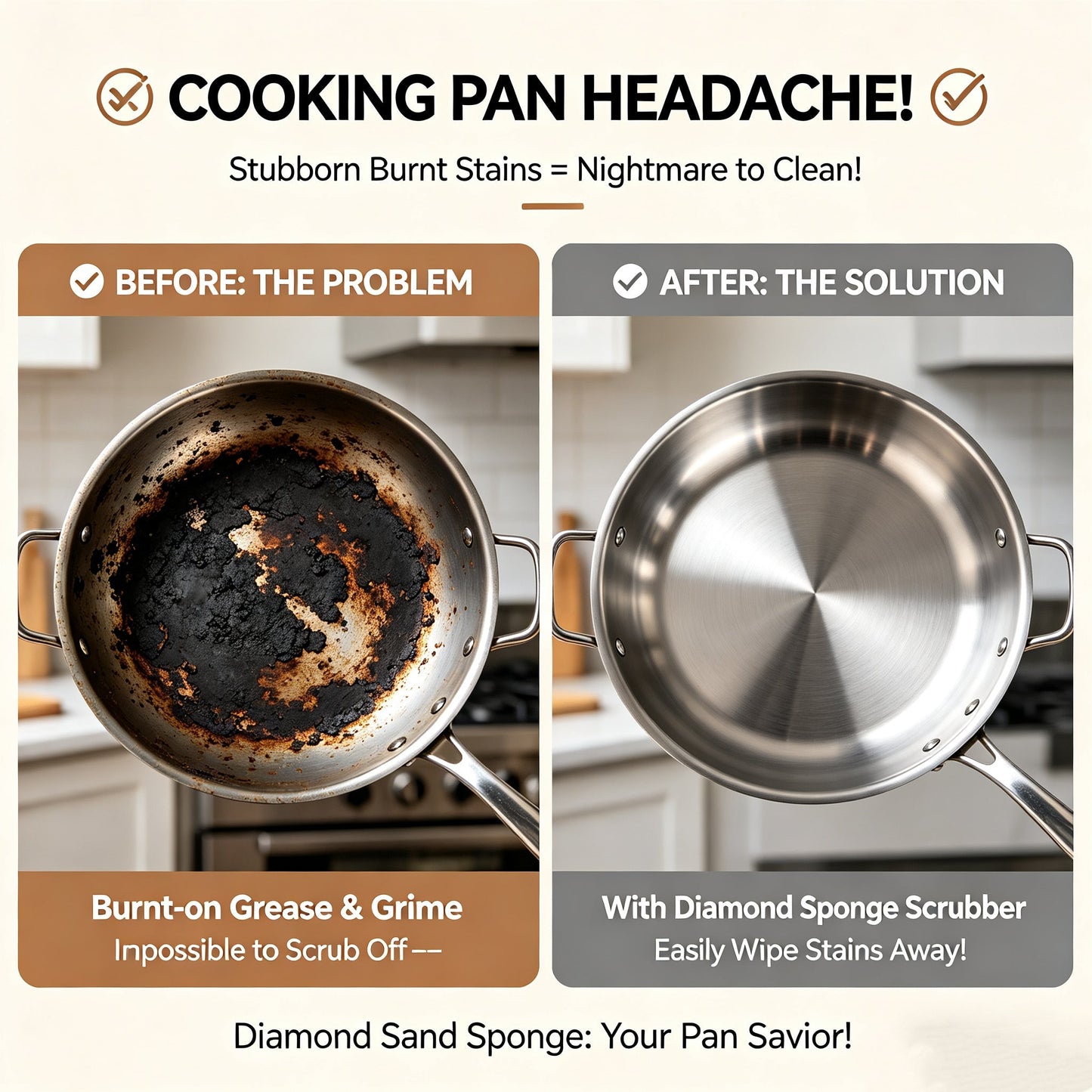 🔥Last Day 49% OFF🔥This Week Promotions🎉-Brown Sponge Scrubber🧽