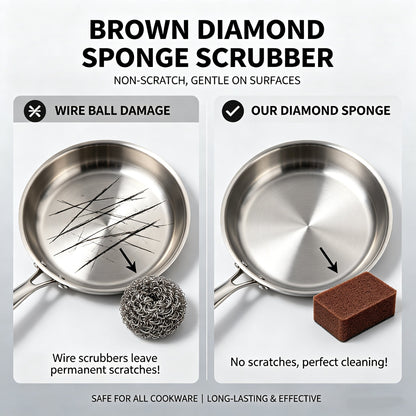🔥Last Day 49% OFF🔥This Week Promotions🎉-Brown Sponge Scrubber🧽