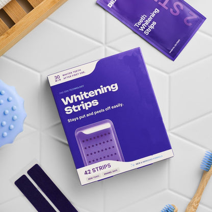 🔥Last Day 49% OFF🔥Purple Teeth Whitening Strips – Fast Results, Zero Sensitivity