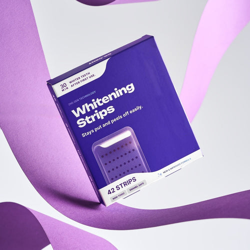 🔥Last Day 49% OFF🔥Purple Teeth Whitening Strips – Fast Results, Zero Sensitivity