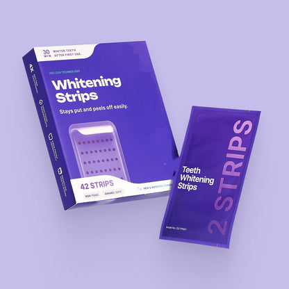 🔥Last Day 49% OFF🔥Purple Teeth Whitening Strips – Fast Results, Zero Sensitivity