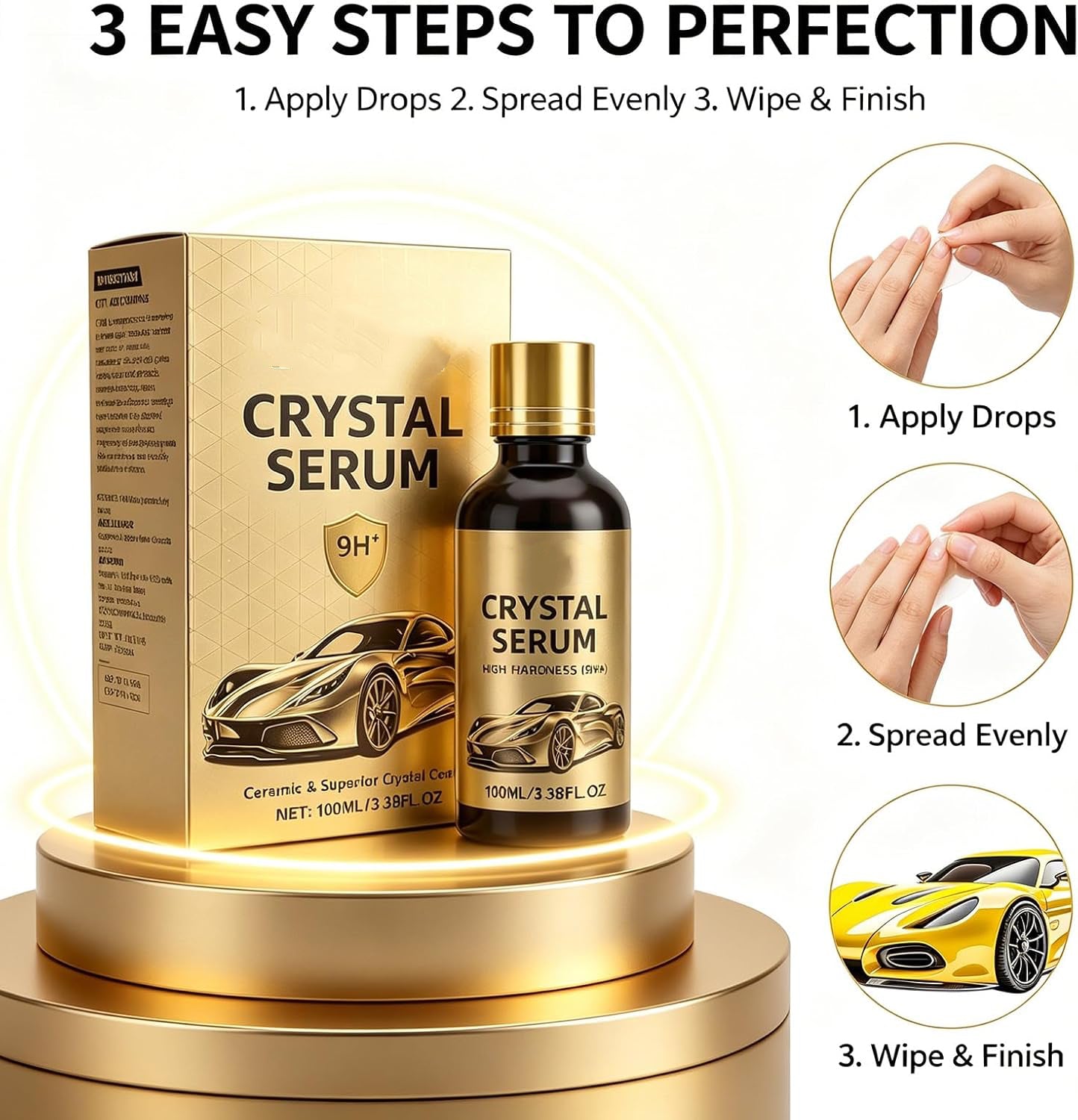 🔥LAST DAY Promotion 49% OFF-Crystal Serum for Cars - Premium Nano Ceramic Paint Coating Serum
