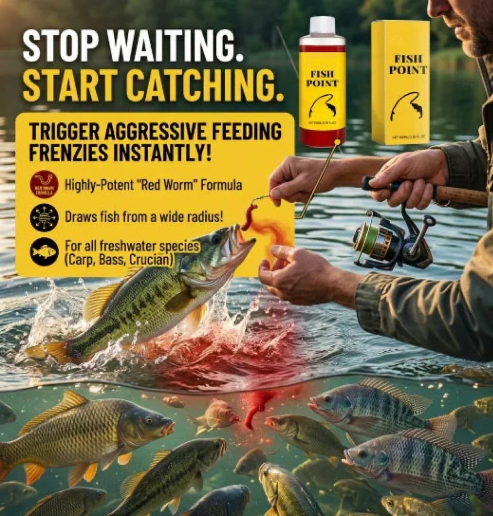 🎣Concentrated Fish Attractant Liquid – 🐟Fast-Acting Red Worm Formula -8JX3