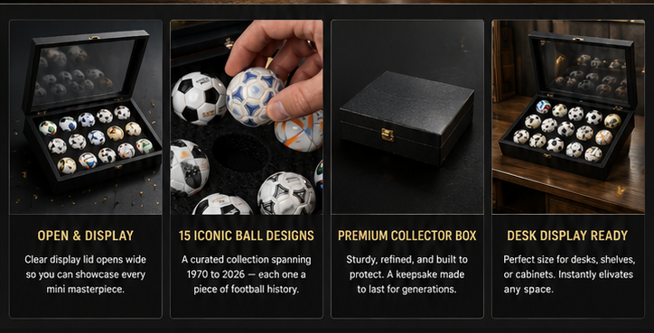 🏆Flash Sale 5K+ SOLD!⚽15 Pcs Classic Football Collectible Gift Sets from 1970 to 2026 Football Cup