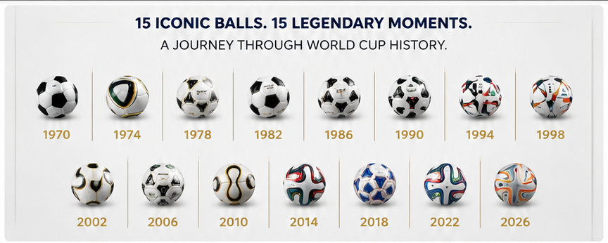 🏆Flash Sale 5K+ SOLD!⚽15 Pcs Classic Football Collectible Gift Sets from 1970 to 2026 Football Cup