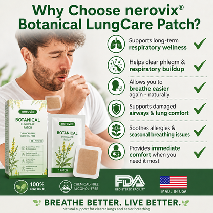 👨‍⚕️Flash Sale 5K+ SOLD!✨Nerovix® Botanical LungCare Patch