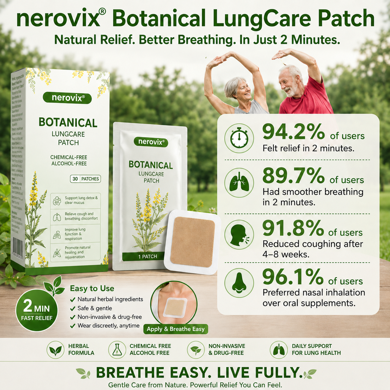 👨‍⚕️Flash Sale 5K+ SOLD!✨Nerovix® Botanical LungCare Patch