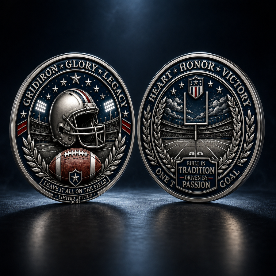American football commemorative coin image 4