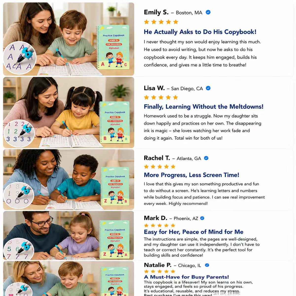 💥LAST DAY SALE 50%OFF💥📚MagicBook | Kids Practice Copybook Set (4Pcs/Set)