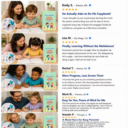 💥LAST DAY SALE 50%OFF💥📚MagicBook | Kids Practice Copybook Set (4Pcs/Set)