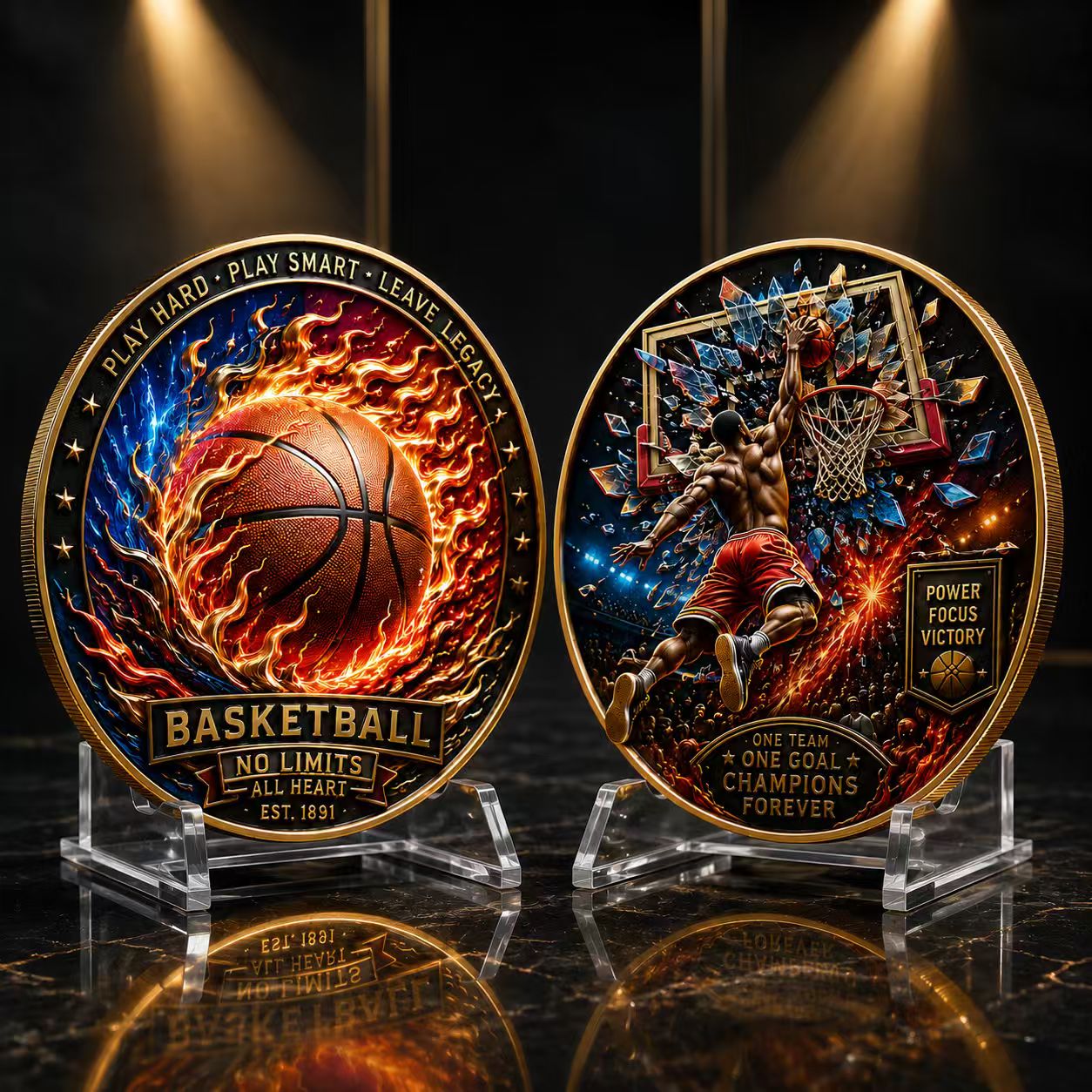 🔥Last Day 50% OFF🔥Limited edition basketball commemorative collectible coins