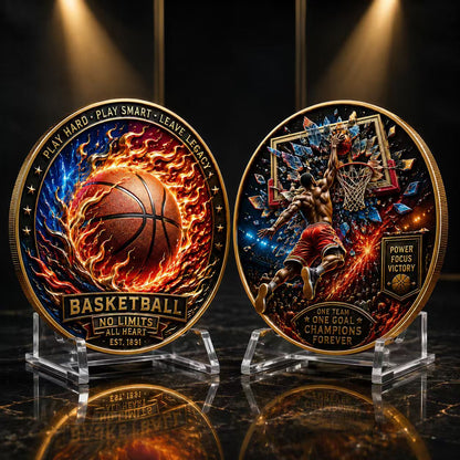 🔥Last Day 50% OFF🔥Limited edition basketball commemorative collectible coins