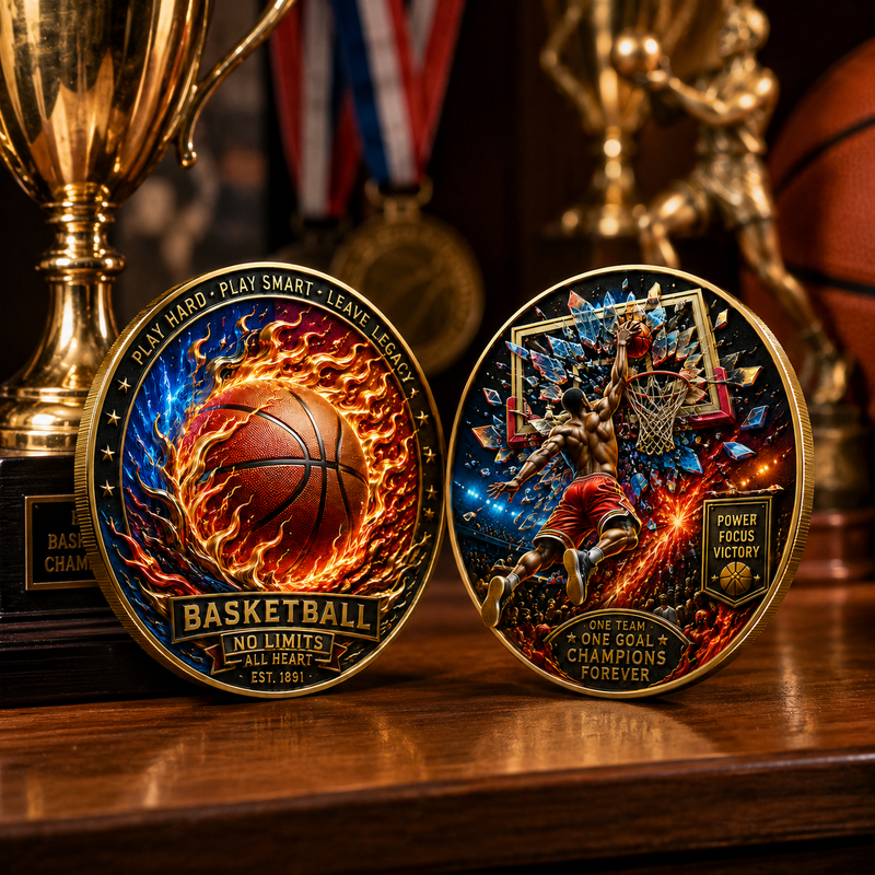 🔥Last Day 50% OFF🔥Limited edition basketball commemorative collectible coins image 3