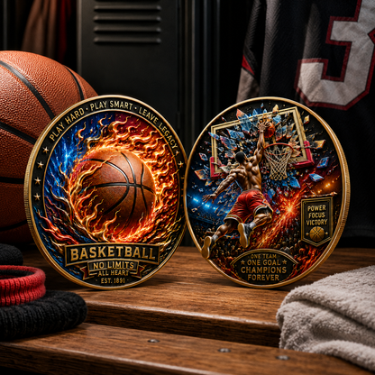 🔥Last Day 50% OFF🔥Limited edition basketball commemorative collectible coins