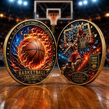 🔥Last Day 50% OFF🔥Limited edition basketball commemorative collectible coins