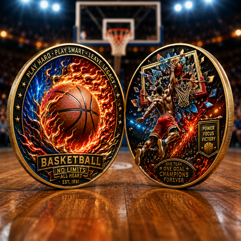🔥Last Day 50% OFF🔥Limited edition basketball commemorative collectible coins image 2