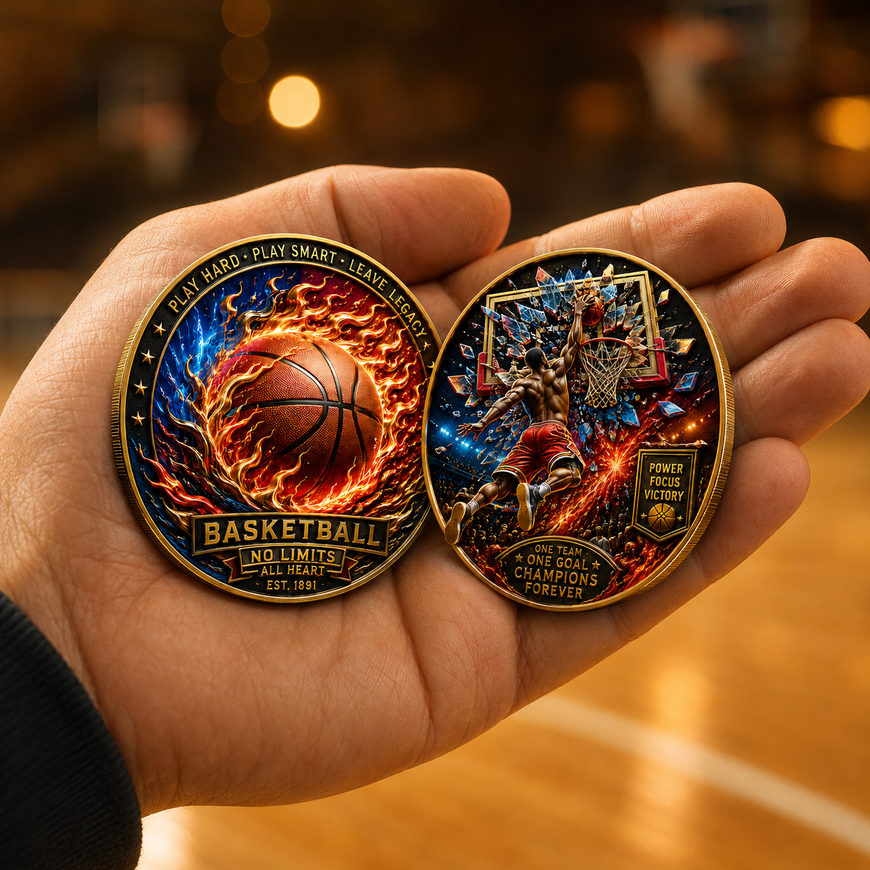 🔥Last Day 50% OFF🔥Limited edition basketball commemorative collectible coins
